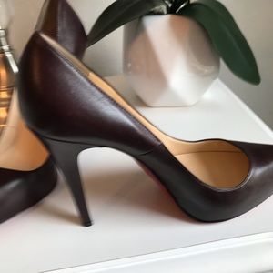 Christian Louboutin 5” Wine Color Pumps